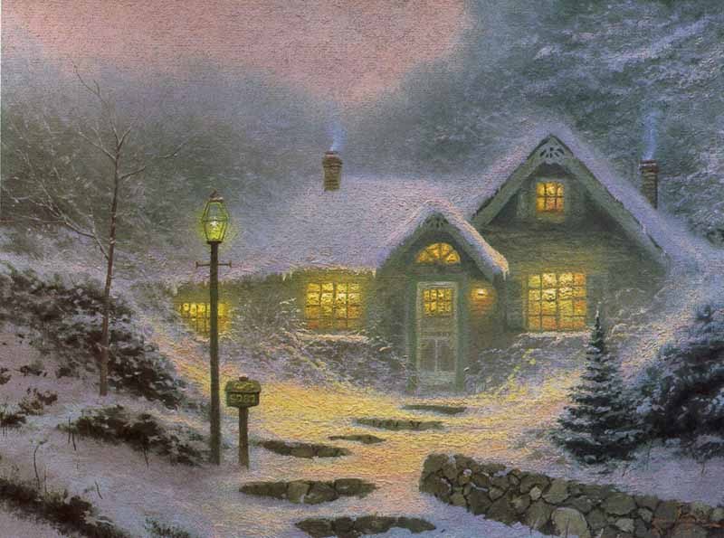 Thomas Kinkade Home for the Evening